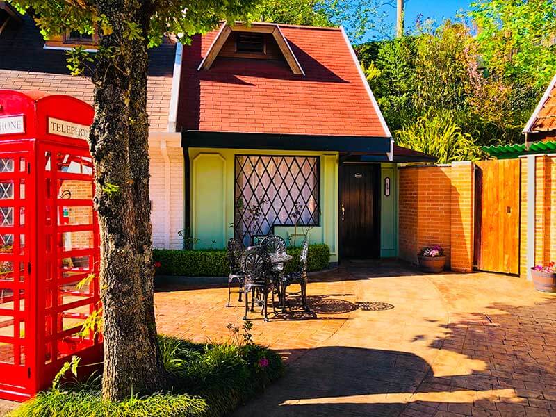 Fachada do Chalé Manchester na pousada em Campos do Jordão